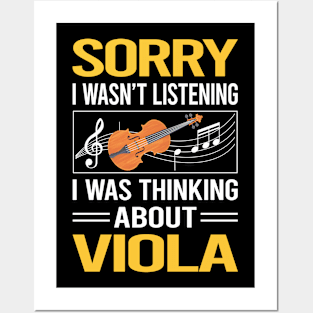 Sorry I Was Not Listening Viola Violist Posters and Art